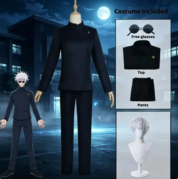 Jujutsu Kaisen Uniform - زي تنكري لشخصية غوجو ساتورو من