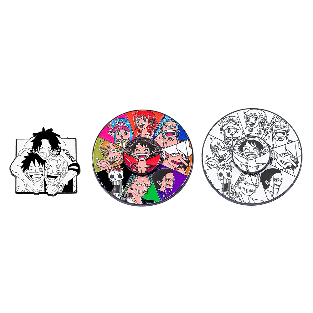 Anime Cosplay Luffy - 3 قطع دبابيس معدنية مينا بتصميم