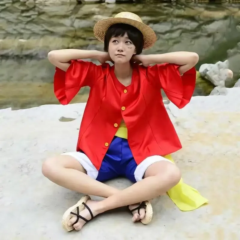 زي تنكري كامل لشخصية مونكي دي  - مراجعة Anime Cosplay Luffy وسعره