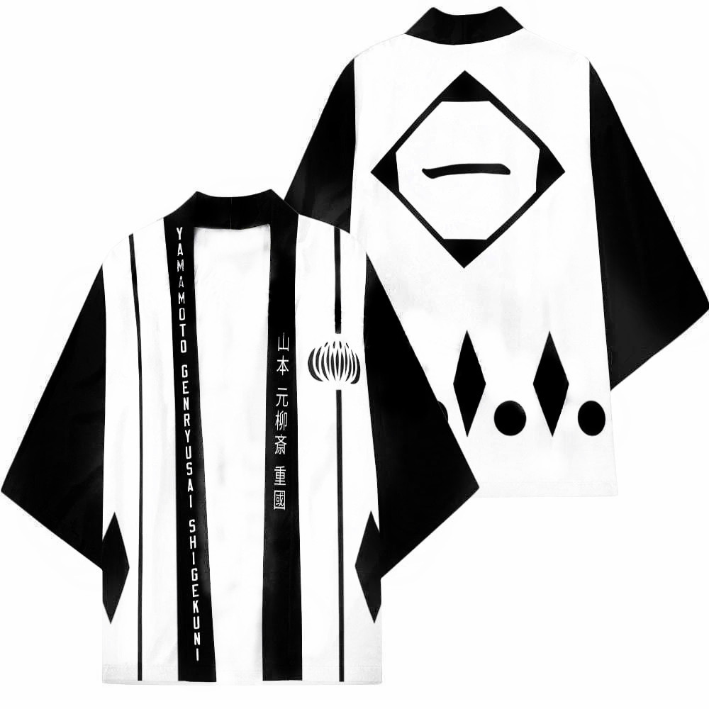 رداء كيمونو ياباني مطبوع بتصمي - مراجعة Bleach Captain Coat وسعره