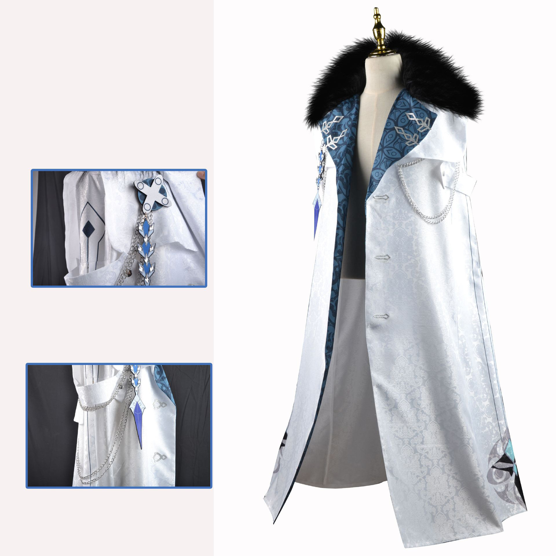 Fatui Harbinger تأثيري زي أنيم - مراجعة Bleach Captain Coat وسعره