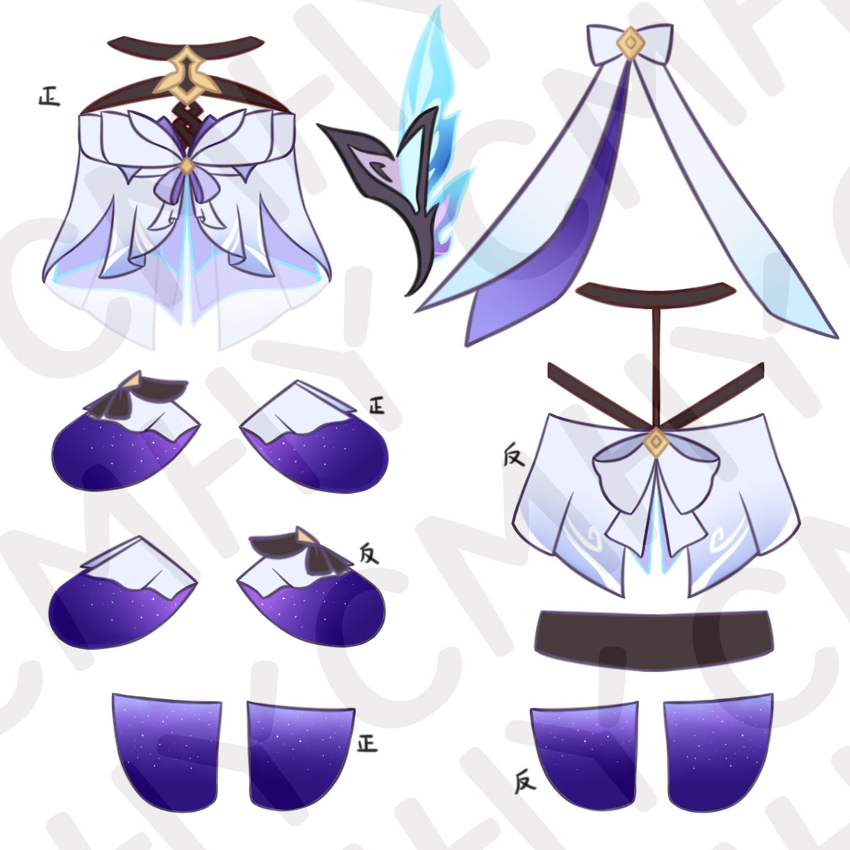 لعبة Genshin تأثير Skirk القط  - مراجعة Anime Cosplay Clothes وسعره