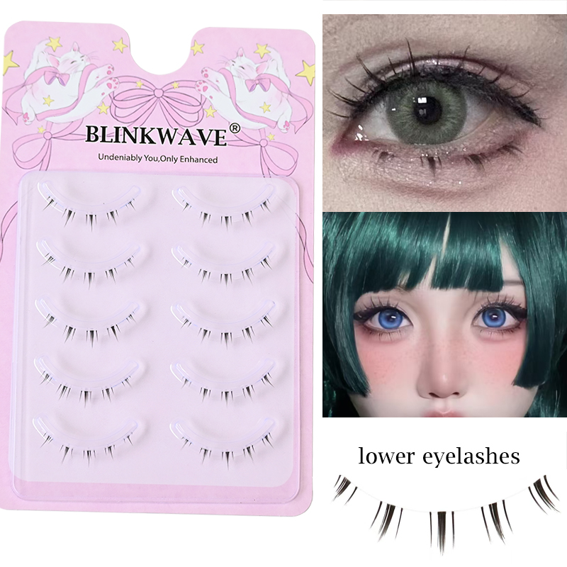 رموش سفلية طبيعية ناعمة وخفيفة - مراجعة Anime Cosplay Eye Makeup وسعره