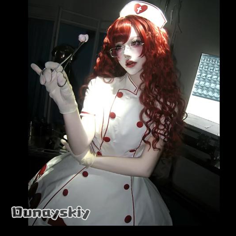 OHaYo% فستان لوليتا للممرضات م - مراجعة Anime Cosplay Nurse وسعره