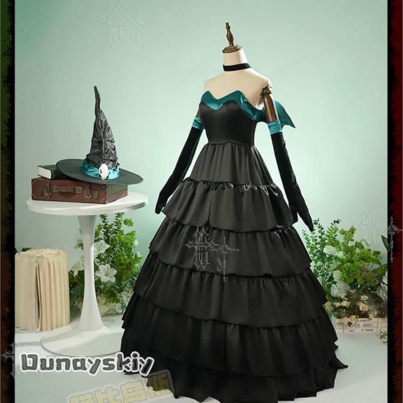 CR6.23* فستان سهرة طويل أسود ب - مراجعة Anime Cosplay Nurse وسعره