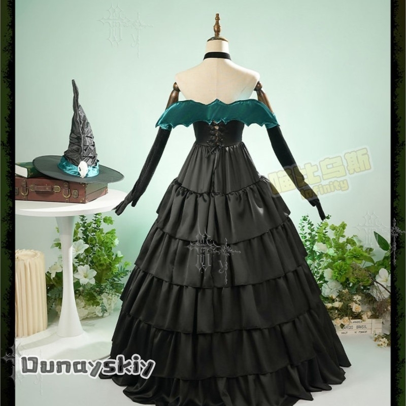 CR6.23* فستان سهرة طويل أسود ب - مراجعة Anime Cosplay Nurse وسعره