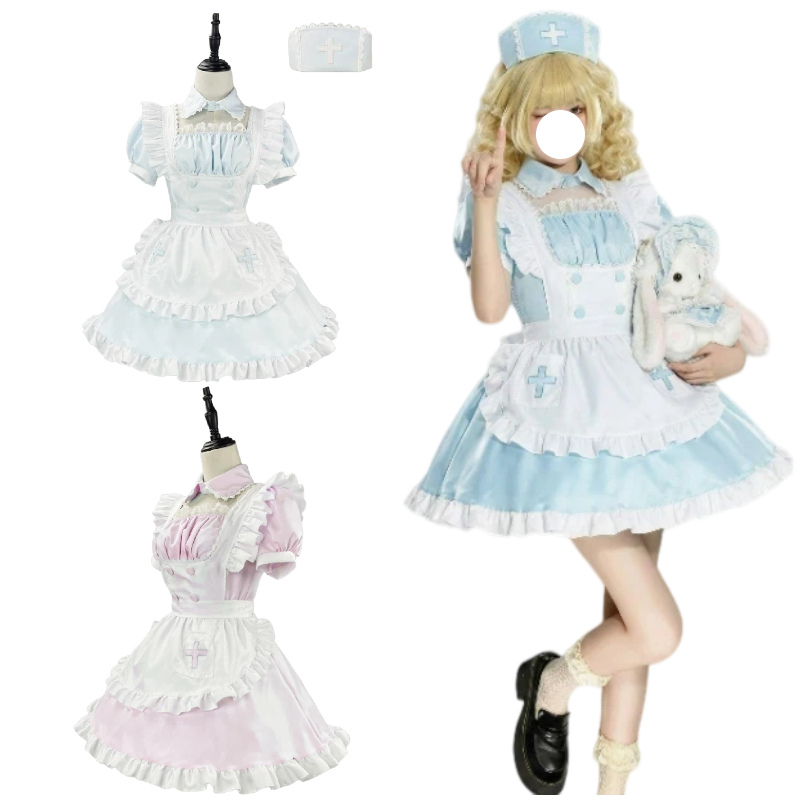 طقم زي ممرضة أنمي للتنكر، فستا - مراجعة Anime Cosplay Nurse وسعره